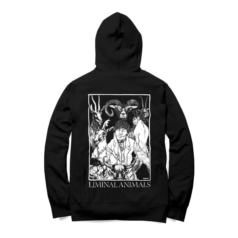 Ulver - Liminal Animals Zip Hooded Sweater  |  XL  |  black